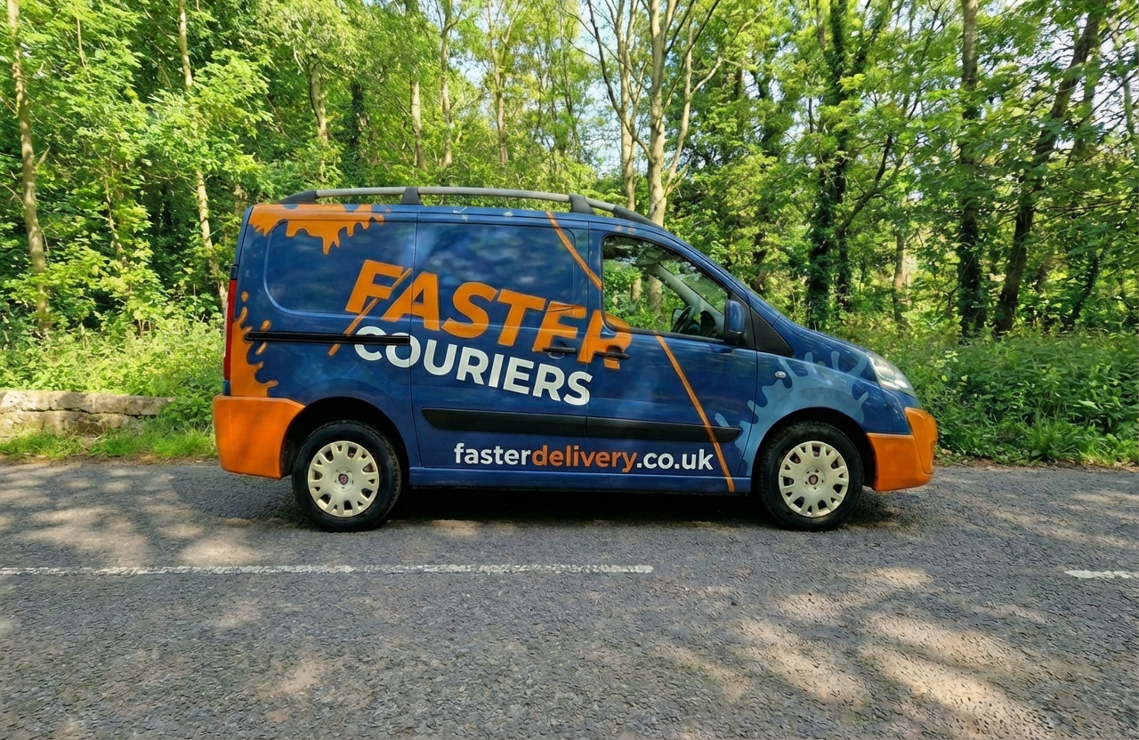 Faster Delivery professional courier van in Leicester
